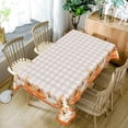 thumbnail image 2 of Tchckioa Rectangle Tablecloth,Stain Proof Waterproof Table Cloths for Dining(Autumn Grid Pumpkin,60x120 Inch), 2 of 6