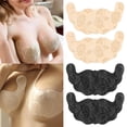 thumbnail image 4 of Langgg Disposable Chest Stickers Backless U Shape Lace Nipple Covers for Daily Wear Khaki C, 4 of 9