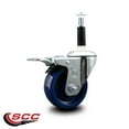 thumbnail image 2 of 3.5 Inch Solid Poly Swivel 7/8 Inch Expanding Stem Caster Total Lock Brake SCC, 2 of 2