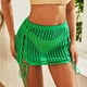 thumbnail image 2 of Gibobby mini faldas de tul para mujer Cubiertas de traje de baño huecas Cubiertas sexy de playa de punto con borlas(Verde, XL), 2 of 4