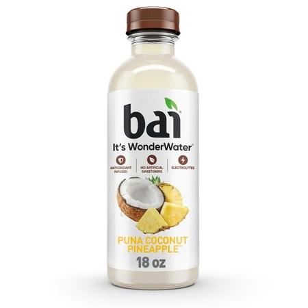 Bai Puna Coconut Pineapple Antioxidant Infused Water Beverage 18 fl oz Bottle