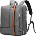 thumbnail image 1 of HLONK Convertible Backpack Shoulder bag Messenger Bag Laptop Case Business Briefcase Leisure Handbag Multi-functional Travel Rucksack Fits 17.3 Inch Laptop For Men / Women / Travel (grey), 1 of 7