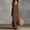 Brown, variant on ClodeEU Women's V Neck Sleeveless Linen Maxi Dress with Slit, Casual Loose Flowy Summer Dress Army Green,Women's Plus L