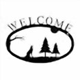 thumbnail image 3 of Village Wrought Iron WEL-145-S Small Welcome Sign-Plaque - Timberwolf, 3 of 3
