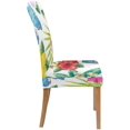 thumbnail image 3 of Funda Protectora para silla ABPHQTO Hojas de Palma Tropical Flores y Mariposas Juego de 6, 3 of 4