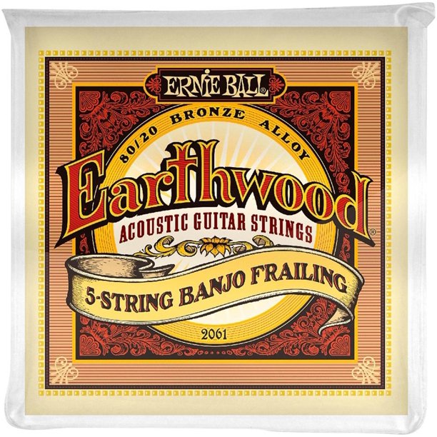 Cuerdas para banjo Ernie Ball Earthwood de 5 cuerdas Frailing 80/20