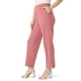 thumbnail image 3 of Roaman's Women's Plus Size Soft Knit Straight-Leg Capri Pant, 3 of 3