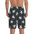 thumbnail image 4 of Lsque Turtle Mens Sleep Pajama Shorts,Short Pajama Pants, Cotton Ultra-Soft Knit-Small, 4 of 9