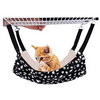 REACHTOP Cat Cage Hammock with Reversible Sides,Cat Hammock for Ferret Cage,Hammock Bed with Hanging Hook and Soft Plush for Pet/Puppy/Kitty/Ferrets/Hamster/Guinea Pig and Ferret