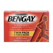 Ultra Strength BENGAY Pain Relieving Cream,TWIN PACK (4oz *2) 8oz