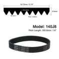 thumbnail image 2 of Unique Bargains 140J8 PJ V-Ribbed Belt, EPDM, 14' Length, 2 Packs, 2 of 5