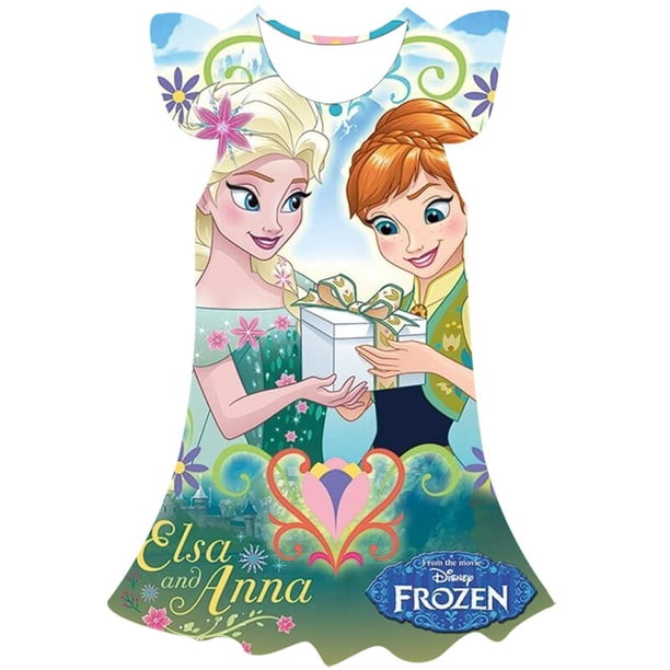 Vestido de Elsa de Frozen de Disney, vestido de princesa Elsa para niñas, vestidos de fiesta de Navidad, ropa de Frozen para niñas, ropa para niños pequeños 3T Gao Jinjia LED