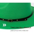 thumbnail image 3 of SURJDE Women Belt Buckle Fedora Hat, 3 of 6