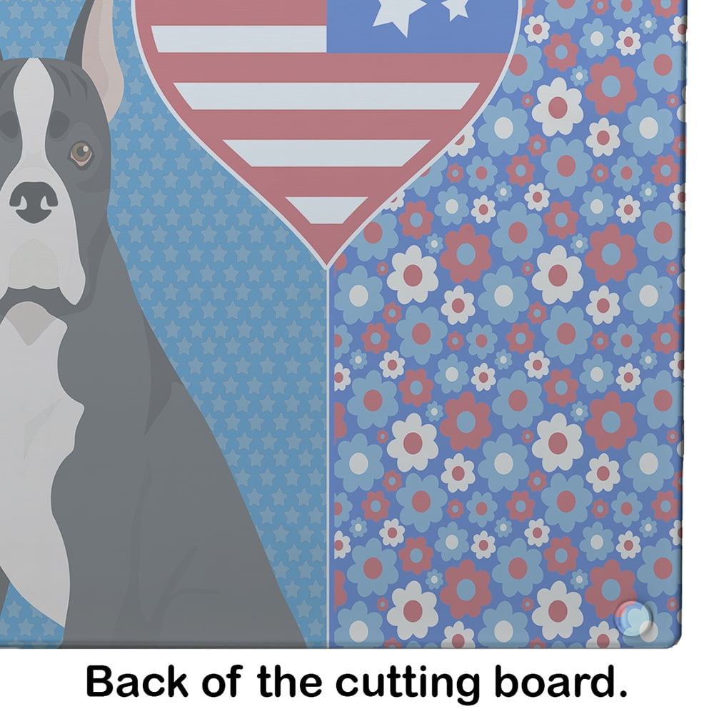 Black Boxer Glass Cutting Board Large 12 in x 15 in