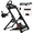 BLACK (with cup holder), variant on GTRACING GTPLAYER Sim Racing Wheel Steering Shifter Mount Adjustable Gaming Stand White