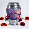 thumbnail image 4 of Tropical Flamingo Twilight Reflections Tropical Flamingo Twilight Reflections Bird - Women Urns For Human Ashes - Elegant Large Urn For Human Ashes - Timeless Adult Male Urns 10 Inch, 4 of 5