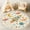 Color 2, variant on Washable Non Slip 3ft Round Rug, Colorful Rocket Planet Stars Moon Space Theme Circle Area Rugs with Tassels Crawling Play Mat Nursery Carpet for Children Toddlers Bedroom