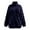 C-Navy288, variant on Womens Jacquard Checkered Zip Up Fuzzy Jacket Stand Collar Loose Fit Solid Color Outwear Coat For Cold Weather Insulated Cozy Outerwear
