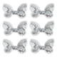 thumbnail image 3 of 10 piezas de apliques de pajarita de lentejuelas clásicas para lazo de pelo, accesorio para boda, artesanía DI blanco, 3 of 9