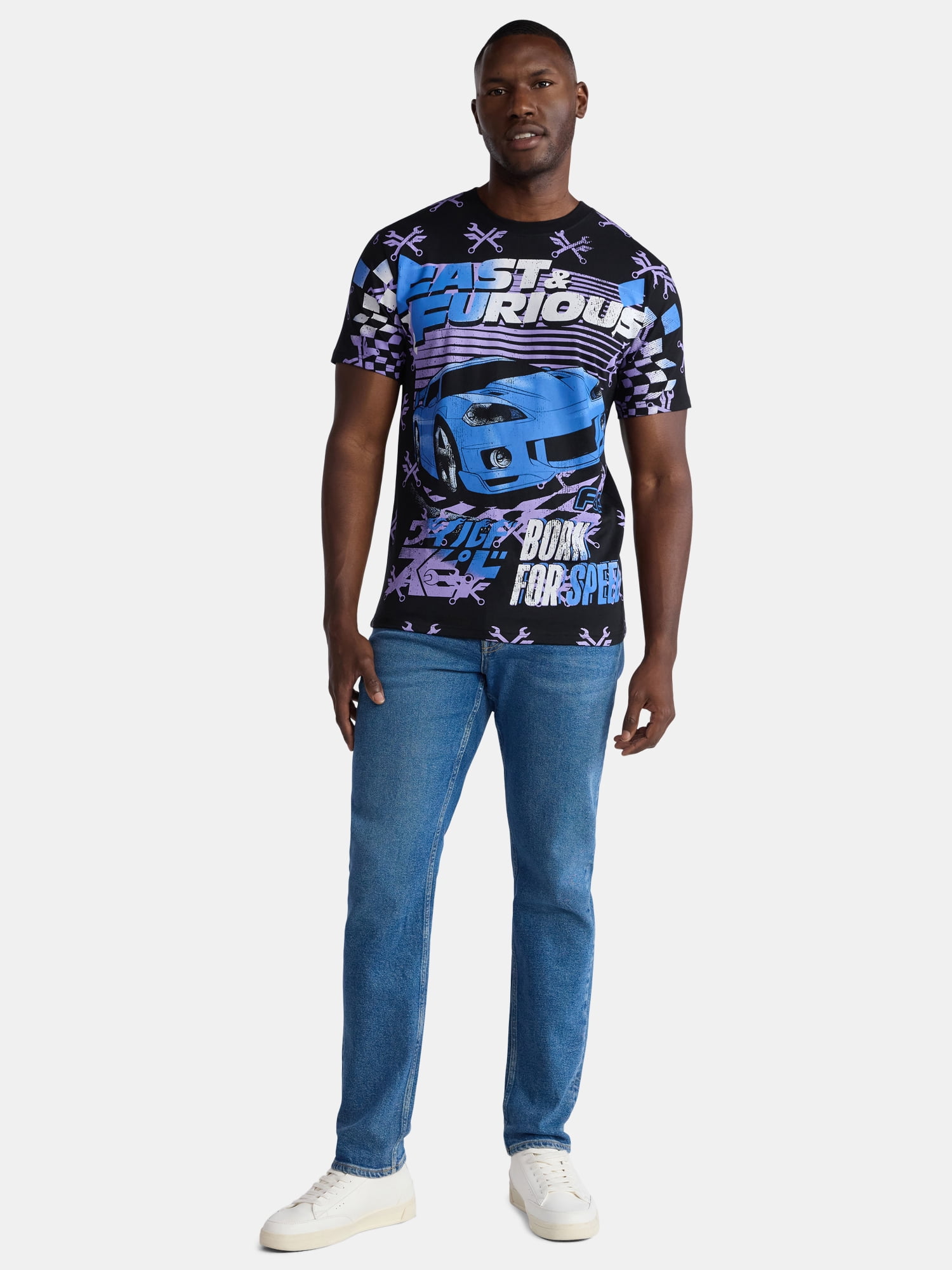 Fast & Furious Men's & Big Men's Graphic Tee Shirt, Sizes S-3XL