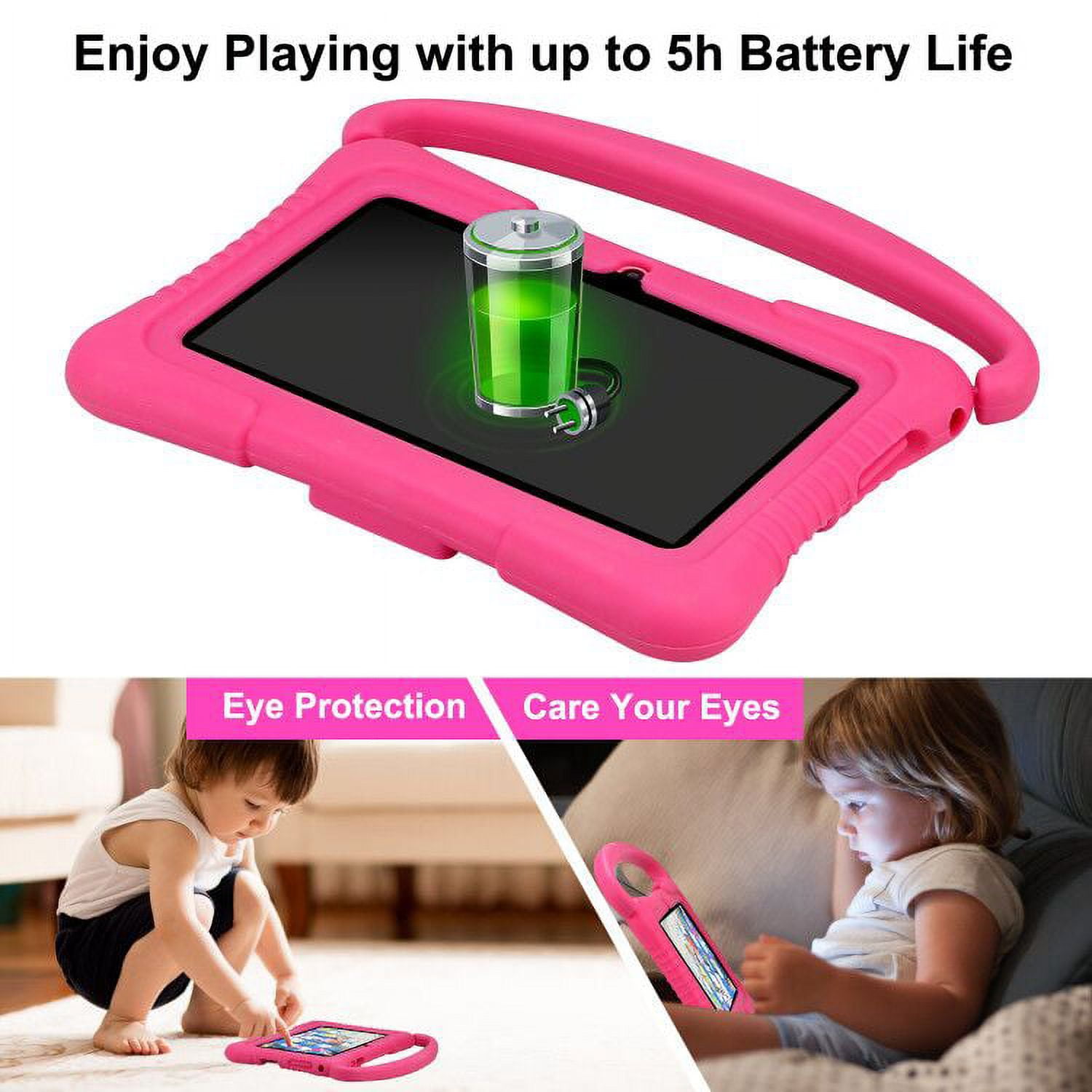 Foren-Tek 7 Inch Android Tablet Kids Kid Mode 32GB WiFi Android 10 Kid-Proof Case