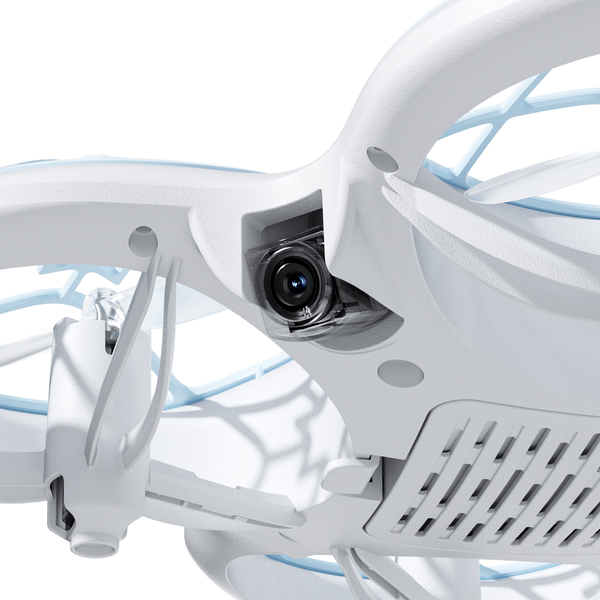 Snaptain K30 Drones with Camera for Kids 720P, FPV RC Drones with RGB Light, 2 Batteries, White