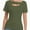 Army Green, variant on Women's Fashion Clothes One Piece Cutout Short Sleeve Knit Slim Fitted Tee Tshirts