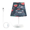 thumbnail image 2 of Cute Bear and Strawberry Desk Lamp LED Table Nightstand Lamps with 3 Color Temperatures for Home Bedroom Living Room Decor 8x12, 2 of 8