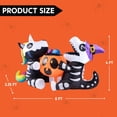 thumbnail image 5 of Joiedomi Decoraciones inflables de Halloween de 6 pies de largo para exteriores, explosiones de Halloween para decoraciones de patio, esqueleto inflable sentado unicornio y dinosaurio con calabaza par, 5 of 5