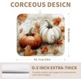 thumbnail image 2 of Fall Dish Drying Mat for Kitchen Counter Autumn Thanksgiving Orange White Pumpkin Drying Mats 16x18 Inch Vintage Maple Leaf Holiday Draining Pad Microfiber Absorbent Dish Drainer Rack Mat, 2 of 7