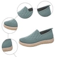 thumbnail image 3 of Rokment Orthopedic Platform Slip on Socks Walking Shoes for Women with Arch Support Comfortable Knitted Orthotic Nuring Non Slip Work Tennis Sneakers Green Size 6.5, 3 of 5