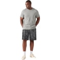 thumbnail image 6 of GINGTTO Men's Baggy Loose Fit Frosted Wash 9" Denim Shorts, 6 of 10