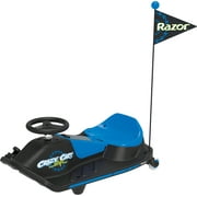 Razor Crazy Cart Shift - Blue, Electric Drifting Go Kart for Kids - 12V Powered Ride-On with Speed Switch and Simplified Drifting System, for Kids Ages 6 and Up