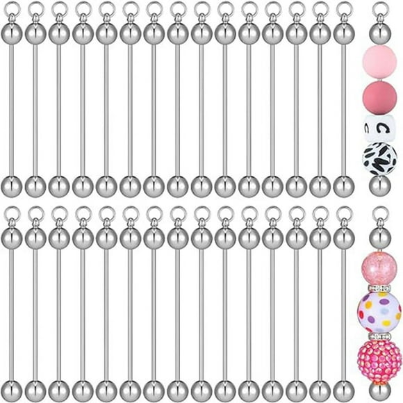 Beaded Key Chain Blank Beaded Keychain Making Supplies for Pendants DIY Crafts Jewelry Making Gifts