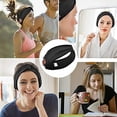 thumbnail image 5 of BULYPAZY Auriculares Bluetooth con diadema para mujer, auriculares inalámbricos con diadema con altavoces HD, banda para la cabeza negra con diseño anudado/giro para yoga, entrenamiento, correr, depor, 5 of 5