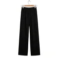 thumbnail image 6 of Fewfanhot Women's Pants Wide Leg Sweatpants for Women Trendy Fashion High Waisted Drawstring Loose Long Pants with Pockets, 6 of 7