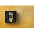 thumbnail image 4 of ELLEN TRACY Women’s Gold Bracelet Watch – Black Square Dial with Faceted Crystals, 4 of 6