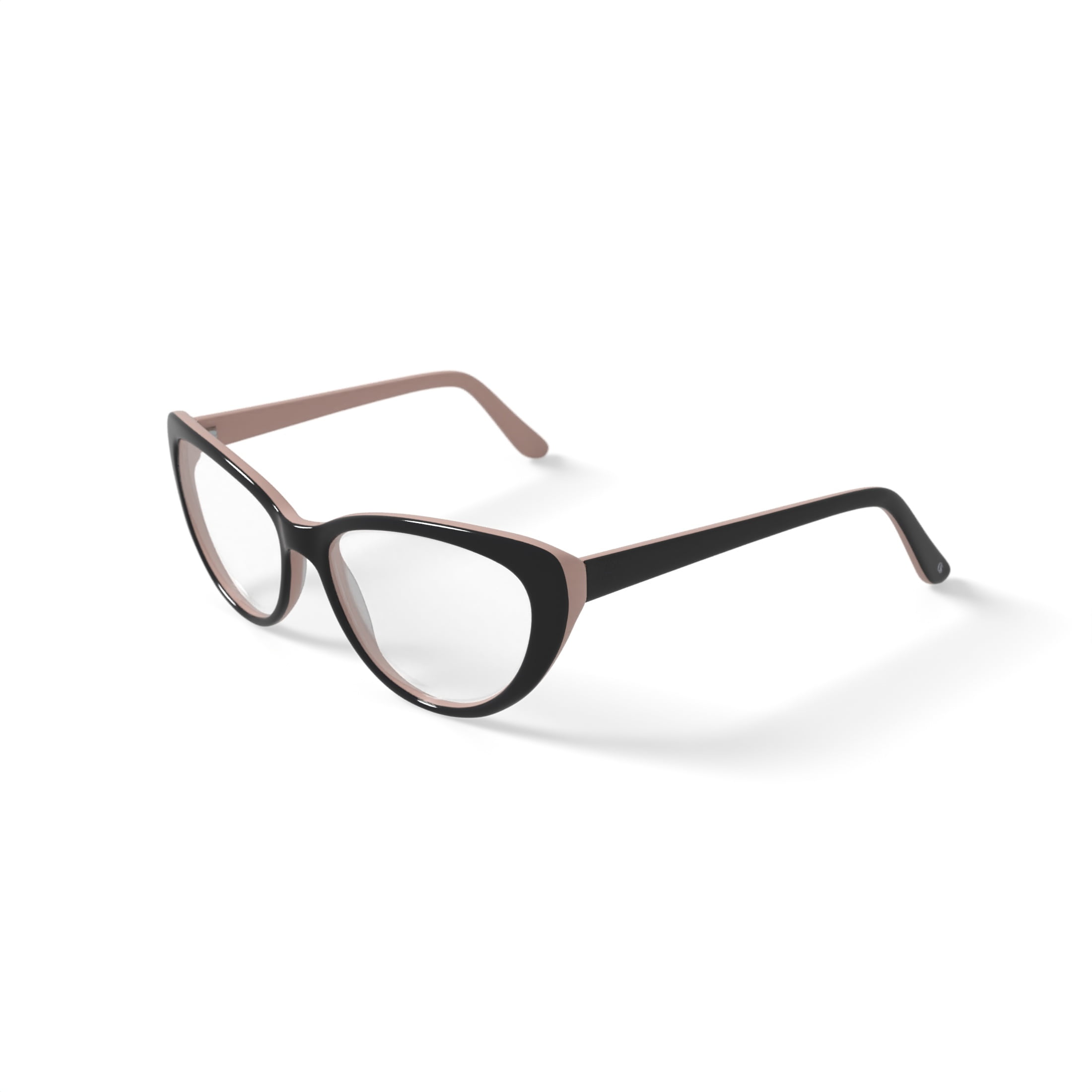 Christian Siriano Women's Rose Cat Eye Prescription Eyeglasses with Case, Black