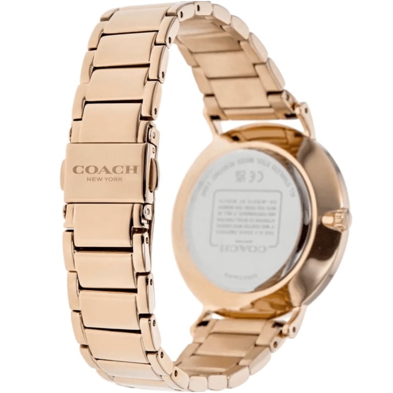 Womens Perry Stainless Steel Bracelet Watch 36mm- Rose Gold COACH Women main image 4