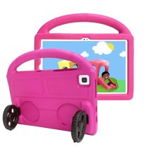 Dteck Kids Case for Samsung Galaxy Tab A8 10.5 inch 2022 SM-X200/X205/X207, EVA Shockproof Handle Kickstand Lightweight Protective Cover, Rose