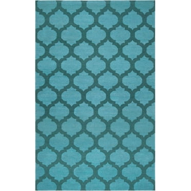 Mark&Day Wool Area Rugs, 2x3 Wigton Cottage Teal Area Rug (2' x 3')