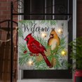 thumbnail image 3 of Evergreen Solar Sign-sational Greeter with Stake, Winter Cardinal Couple, 3 of 4
