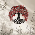 thumbnail image 4 of Metal Wall Art Hanging Decor Iron Modern Wall Sculpture Outdoor Waterproof Accent Piece, Long Lasting Rust Resistant Finish, For Garden Balcony Porch Bedroom Living Room, 4 of 9
