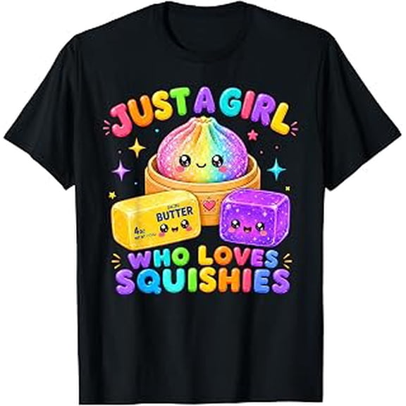 Just A Girl Who Loves Squishies Birthday Girl Kids Squishy T-Shirt