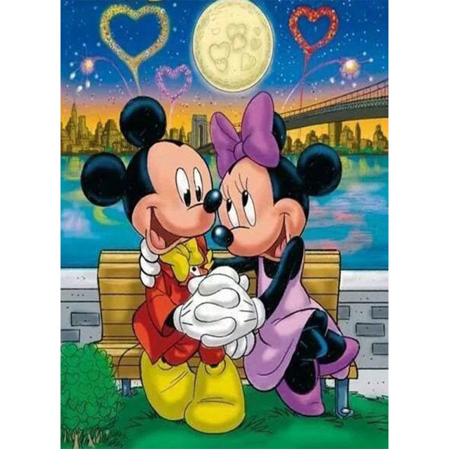 Ronda completa 5D DIY diamante pintura ratón bordado cruz puntada hogar pared decoración Hugtrwg Para estrenar