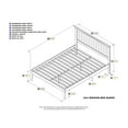 thumbnail image 4 of Mission Queen Platform Bed with Open Foot Board in White, 4 of 4