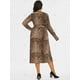 thumbnail image 4 of Vestido Midi Envolvente Talla Extra Leopardo y Cinto Rosegal  Vestidos casuales de talla grande, 4 of 5
