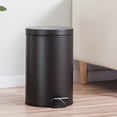 thumbnail image 2 of 3L Garbage Can Trash Bin with Foot Pedal Quiet Closing Lid Waste Bin for Household and Office Desks, 2 of 11