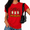 Red, variant on Cozymy Hangin' With My Boos Joy Halloween Ghost Pumpkin Graphic Tee for Women