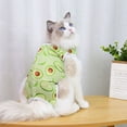 thumbnail image 3 of Traje de recuperación de cirugía de gato para heridas abdominales quirúrgicas, ropa interior para mascotas para gatos después de la cirugía, traje de pijama, 3 of 6